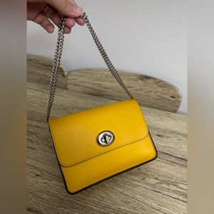 Coach Leather Turnlock Purse